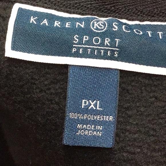 KAREN SCOTT women’s zipper front vest, pockets inside and outside sz PXL.… - Picture 4 of 5